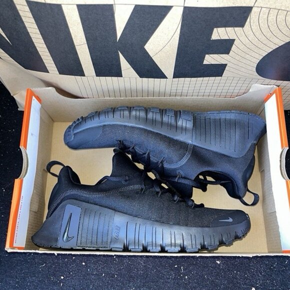 NEW Nike Free Metcon 6 Triple Black Anthracite FJ7127-003 Men\'s Size 11.5 main image 5
